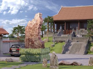 Hòn Non Bộ – Đá Phong Thủy – Thạch Anh Đỏ